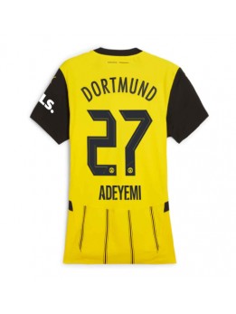 Ženski Nogometna dresi replika Borussia Dortmund Karim Adeyemi #27 Domači 2024-25 Kratek rokav